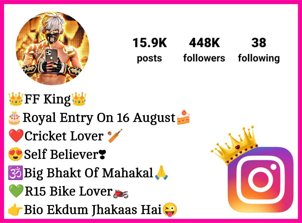 Free Fire Bio For Instagram