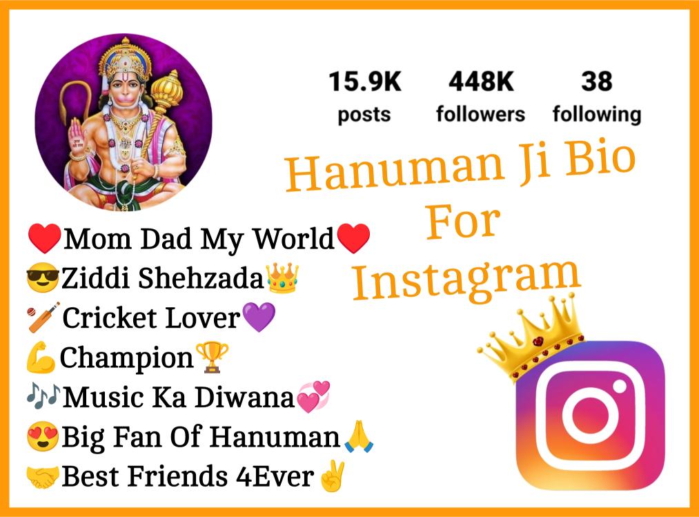 Hanuman Ji Bio For Instagram