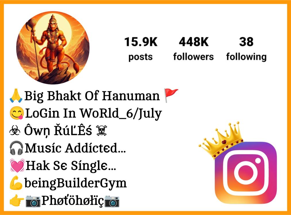 Hanuman Ji Bio For Instagram