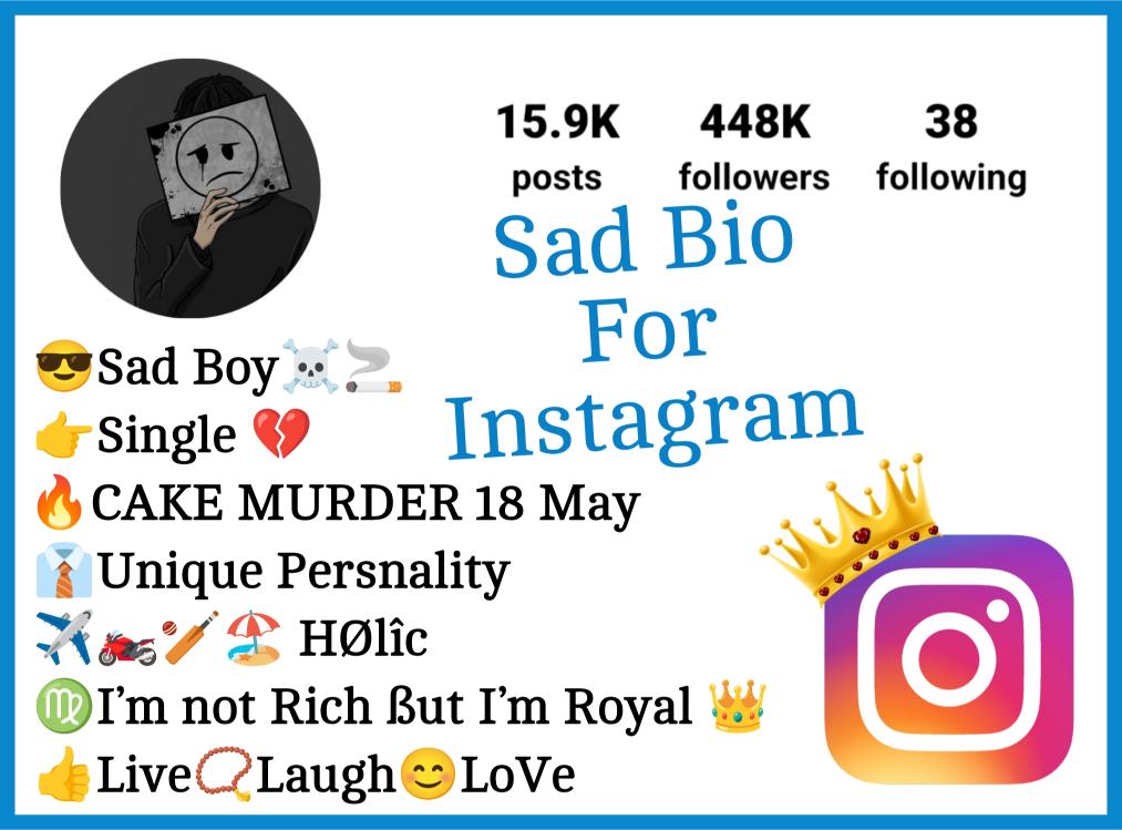 Sad Bio For Instagram