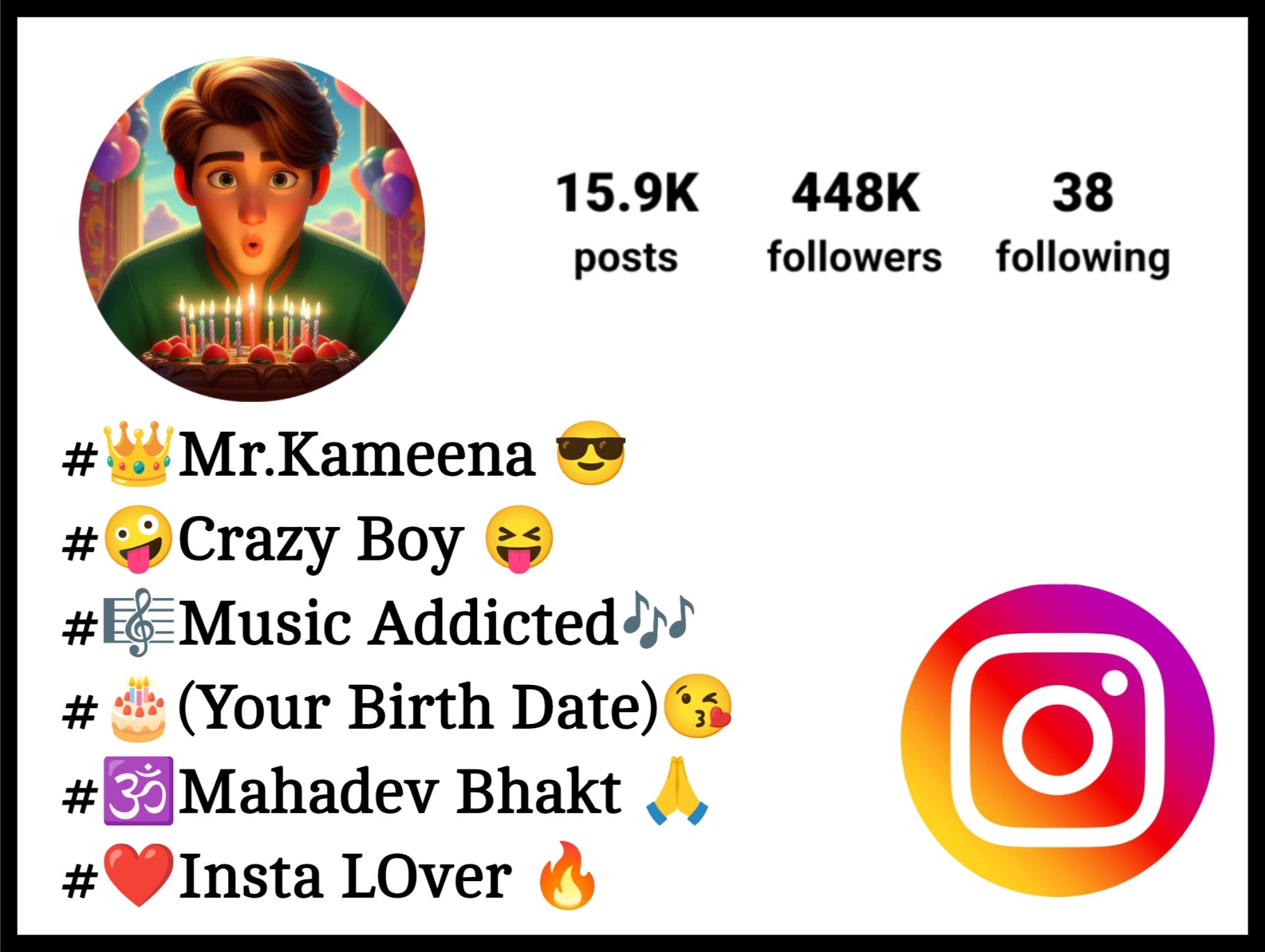 Birthday Bio For Instagram