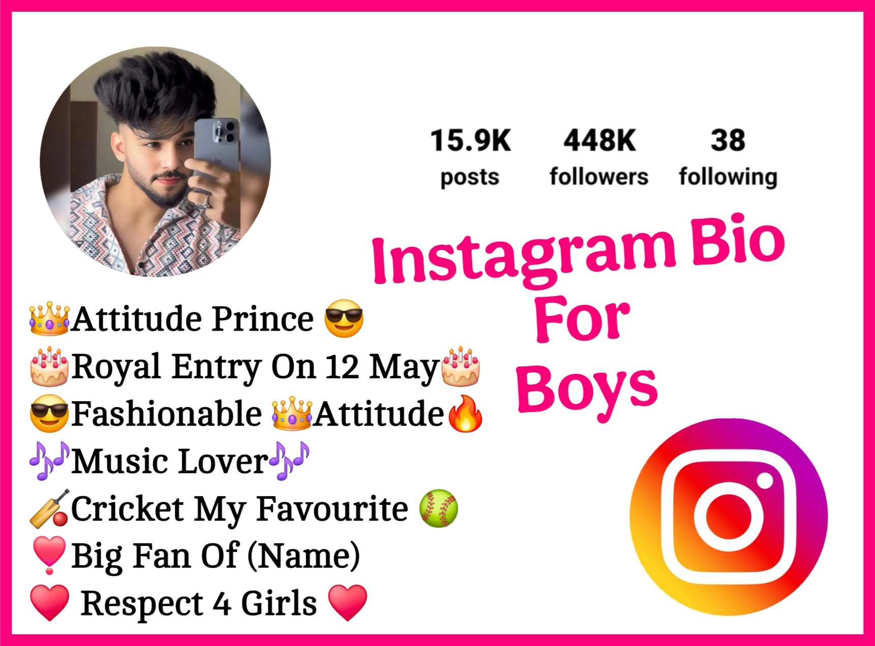Instagram Bio For Boys