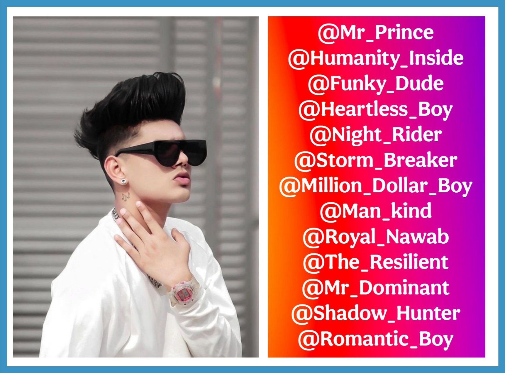 Instagram Username For Boys