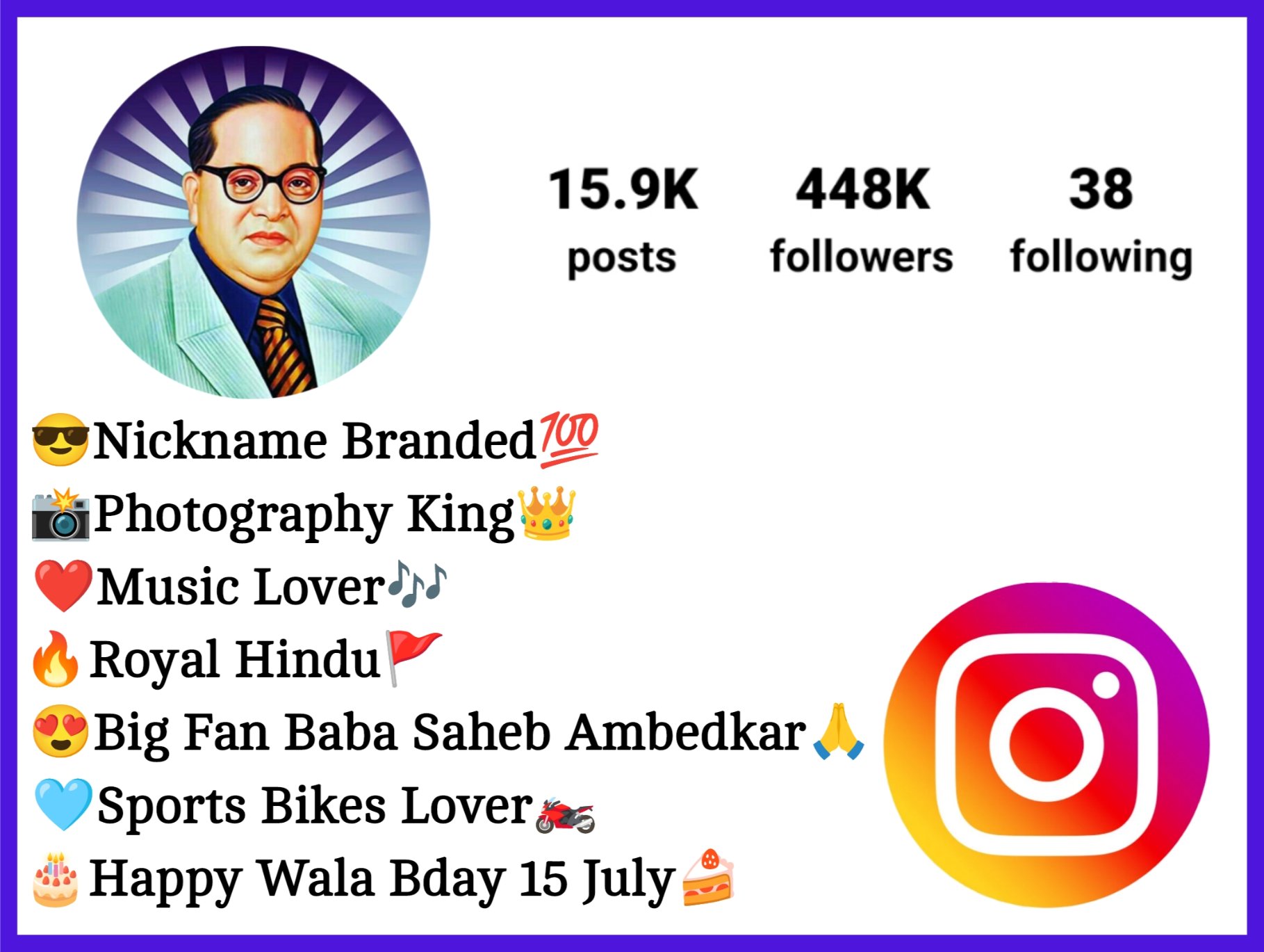 Jay Bhim Bio For Instagram