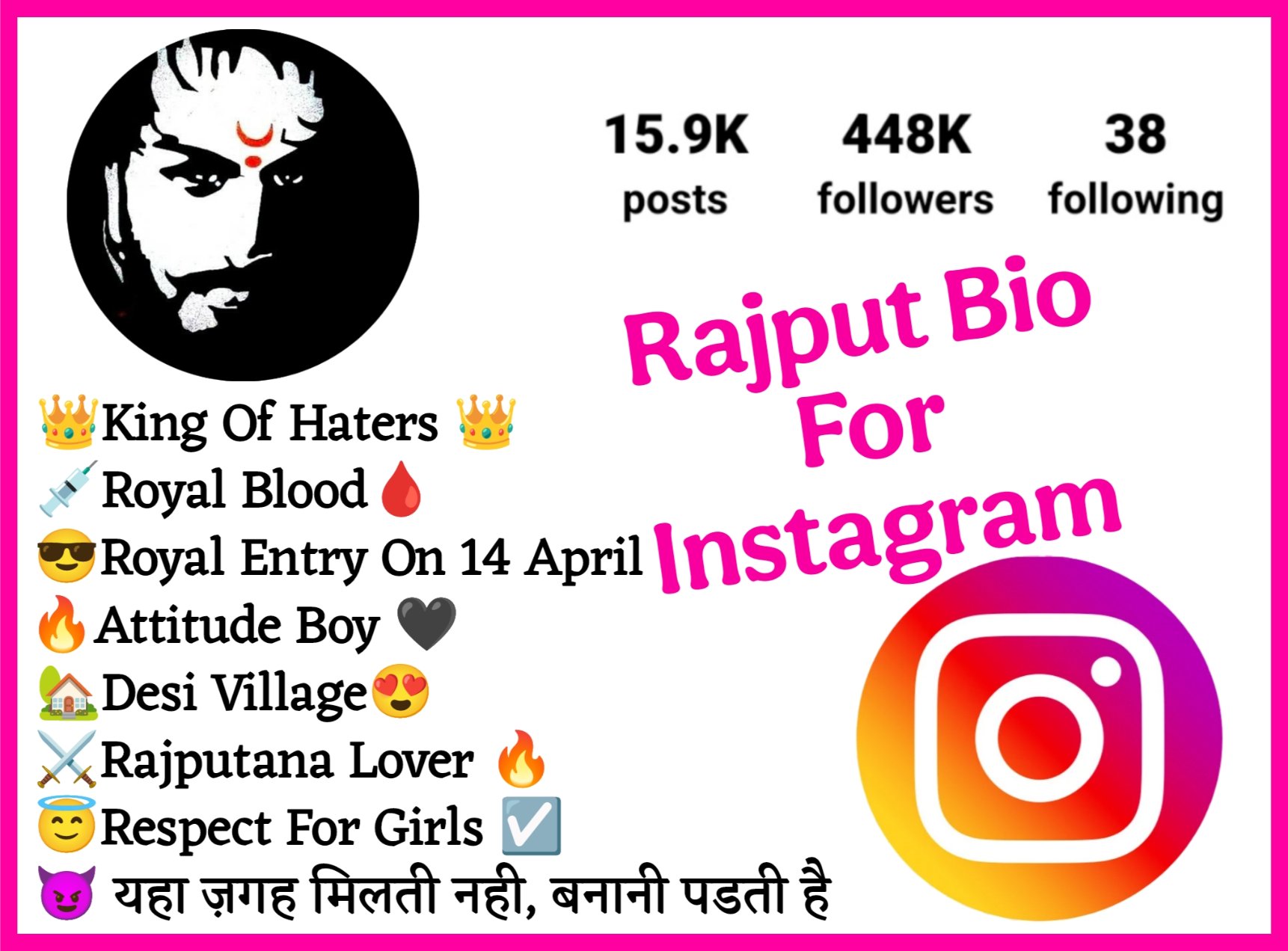 Rajput Bio For Instagram