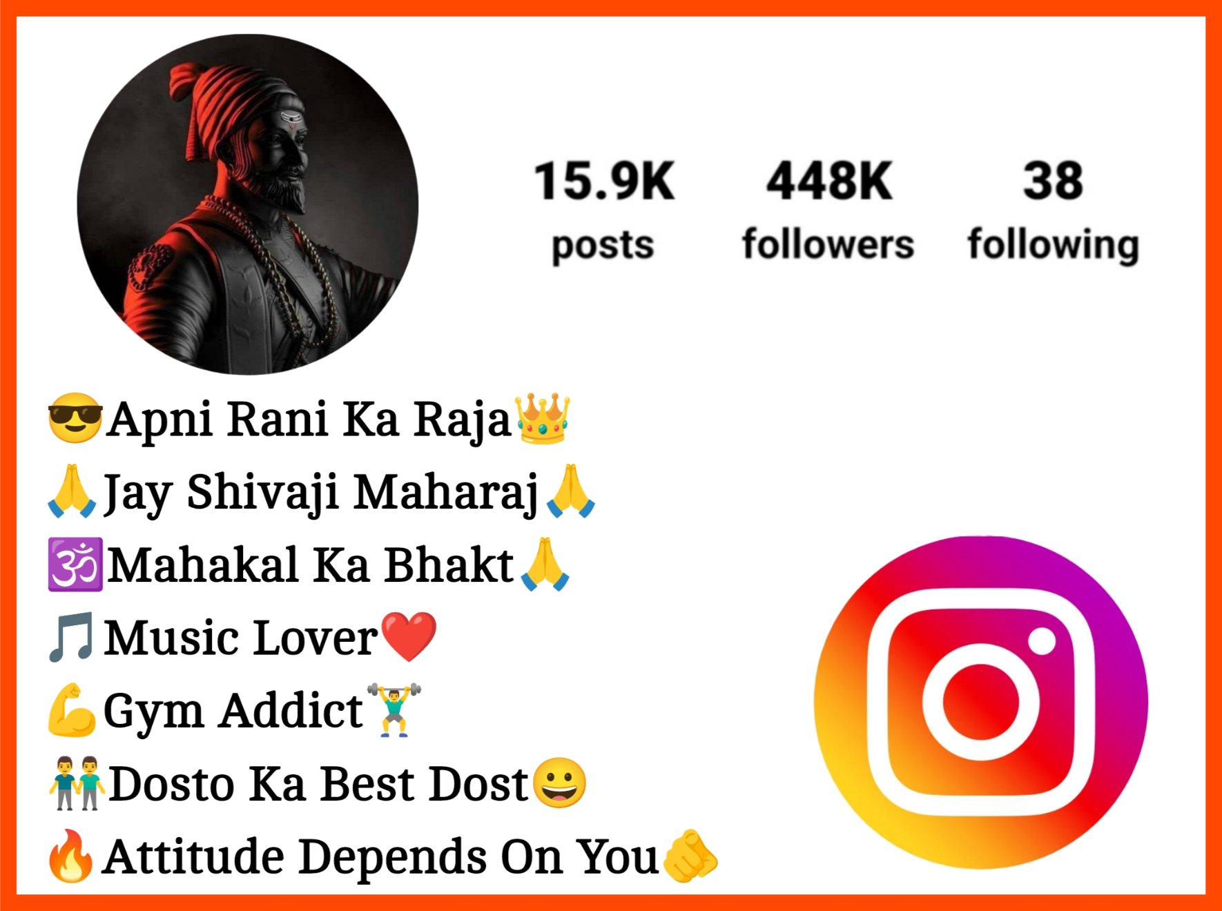 Shivaji Maharaj Bio For Instagram